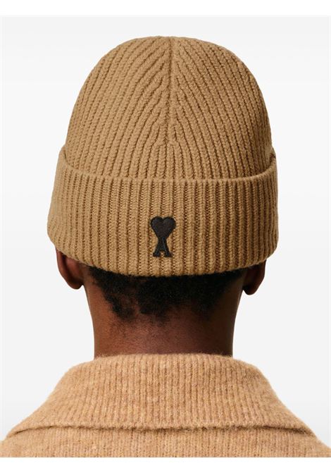 Brown Ami De Coeur wool beanie Ami paris - unisex AMI PARIS | UBO006018288